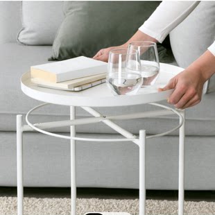 IKEA Gladden ベッドサイドテーブル ベッドサイドテーブル コンピュータテーブル シンプルな小さなテーブル ラウンドテーブル コーヒーテーブル トレイテーブル コーヒーテーブル