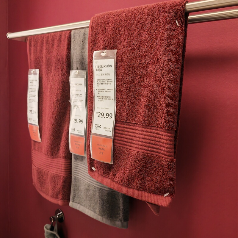 Ikea Fleeve Towel for Adults, Highly Absorbent, Thickened, Couple's Face Towel, Lint-Free, Household Bathing and Hand Wiping, Unisex