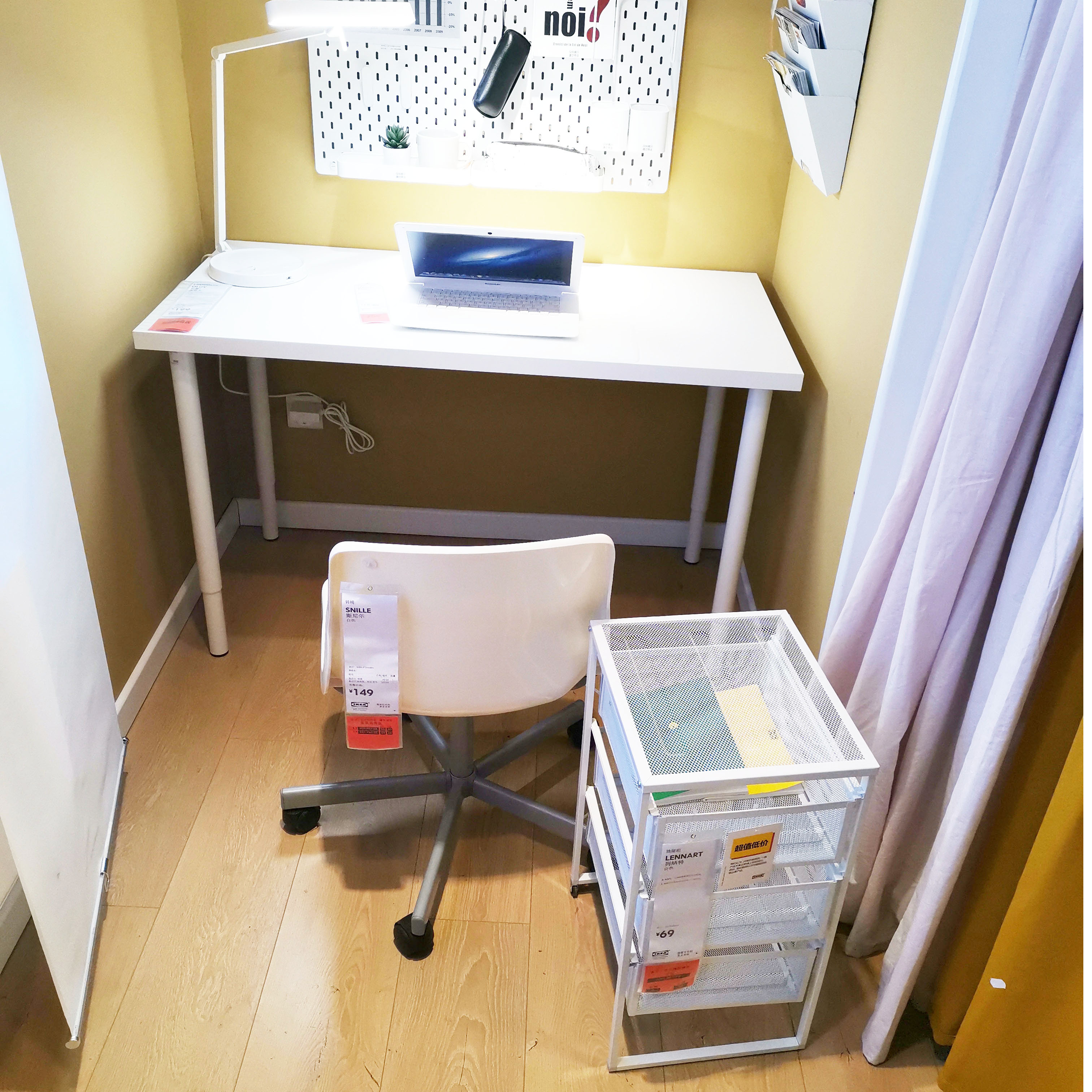 IKEA Limon / Addis Bàn học Bàn máy tính Bàn thời trang đơn giản 100 * 60 - Bàn mẫu bàn học sinh bằng gỗ đẹp