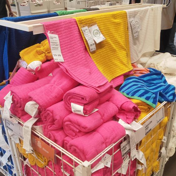 Ikea Vogson Bath Towel, Bathrobe, Hand Towel, Pure Cotton Thick Face Towel, Absorbent Towel, Large Size Bath Wrap