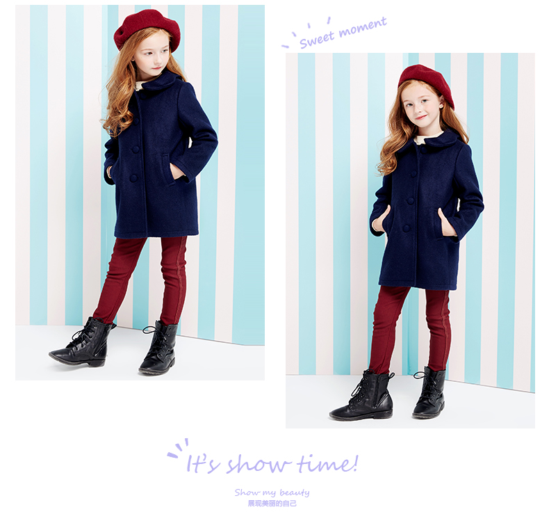 Manteau pour fille DEESHA en laine - Ref 2161740 Image 22