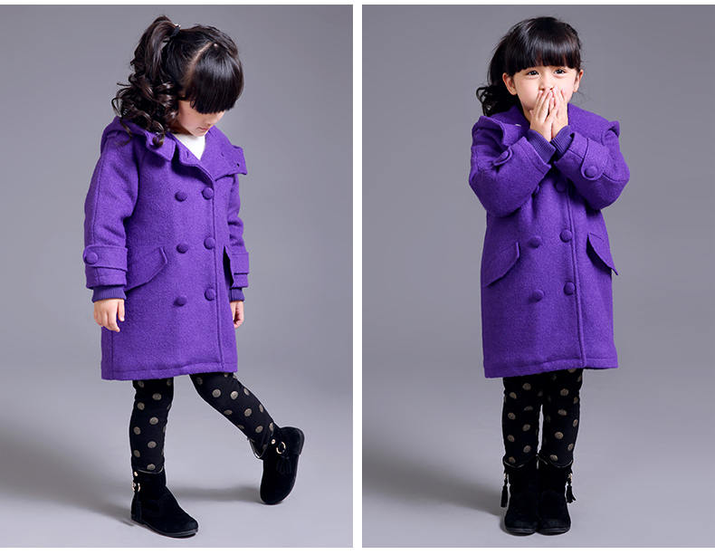 Manteau pour fille DEESHA en mélange - Ref 2162076 Image 16
