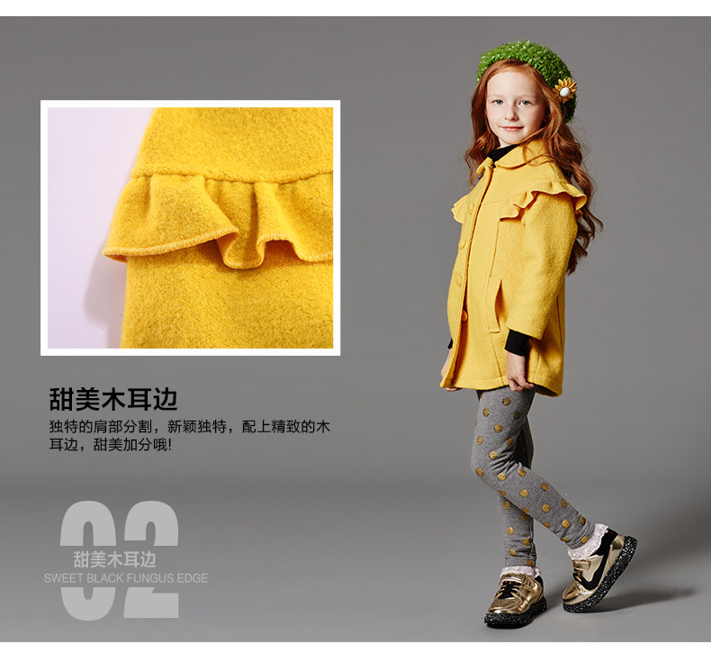 Manteau pour fille DEESHA en mélange - Ref 2161963 Image 15