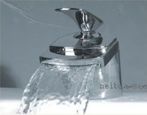 Meiba full copper pure copper cold and hot water faucet double hole single hole basin heating bath waterfall mouth