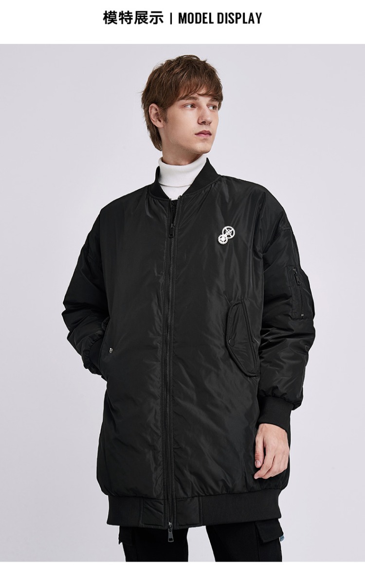 Mark Huafei vịt trắng xuống áo khoác mùa thu và mùa đông mô hình mùa thu vai hồ thủy triều áo jacket nam