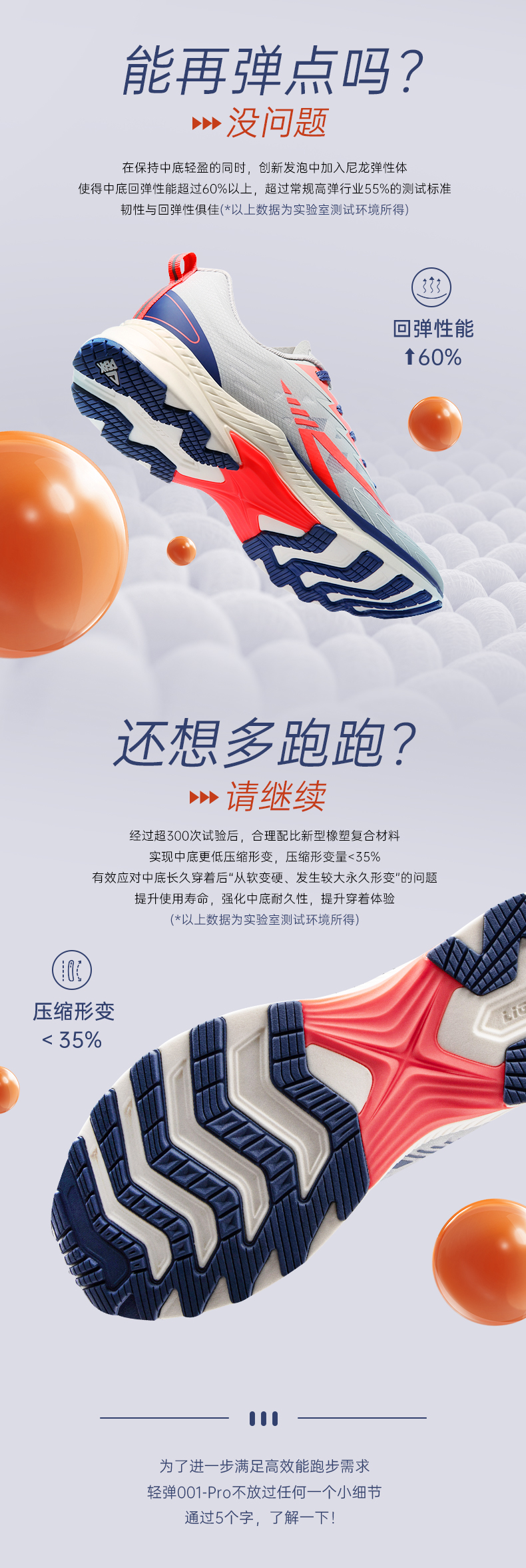 匹克 情侣款 轻弹pro科技 专业竞速跑步鞋 图3