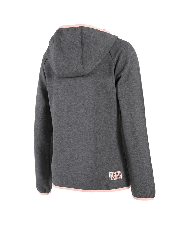 Đỉnh nữ 2019 xuân mới áo len cardigan toàn diện đào tạo đồ thể thao trùm đầu đan áo khoác thư in quần áo phụ nữ - Thể thao lông cừu / jumper áo hoodie zip