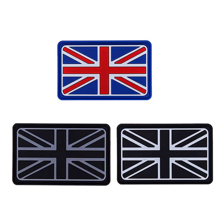 Chương chiến thuật đội chống thấm nước PVC Velcro Đội logo dán huỳnh quang logo hoạt hình chiến thuật băng đeo tay cao su chương miếng dán vá quần áo