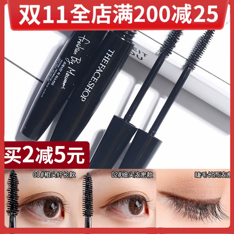 Hàn Quốc TheFaceShop / The Philippine Thơ Shop Black Rod Mascara chống thấm nước, dài mi, dày mi, không lem - Kem Mascara / Revitalash