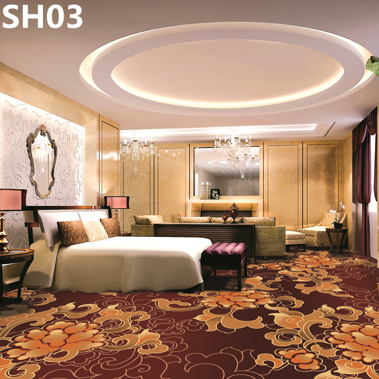 Thảm đầy đủ phòng ngủ khách sạn sảnh hành lang sảnh KTV kỹ thuật điện ảnh in chăn nylon thảm trải phòng ngủ