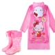 KT Cat School Bag Painecoat+капли дождя+ватный рукав