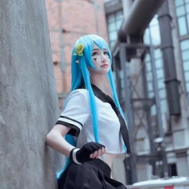 [Dear Man Garden] Anime va chạm thế giới cô gái chanh An Lijie cos bộ đồ thủy thủ váy xếp ly cosplay trang phục - Cosplay