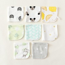 Baby Pure Cotton Handkerchief Pap Newborn Spat Towel Nursery Small Handkerchief Child Wash Face Small scarlet baby to feed the milk towel