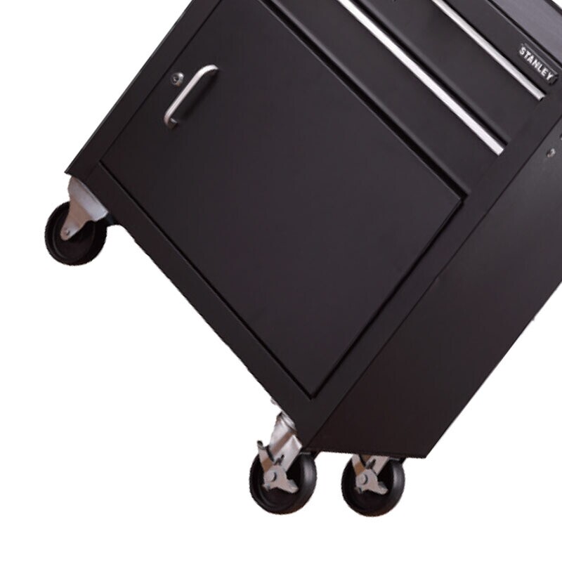 STANLEY Stanley 2 drawer with door tool cart trolley with lock and wheels 94-540-2-23