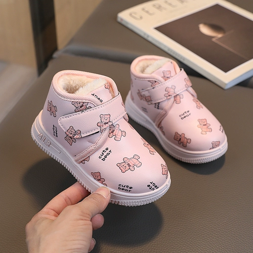 Детские флисовые туфли для мальчиков, детская удерживающая тепло зимняя обувь, коллекция 2023, мягкая подошва