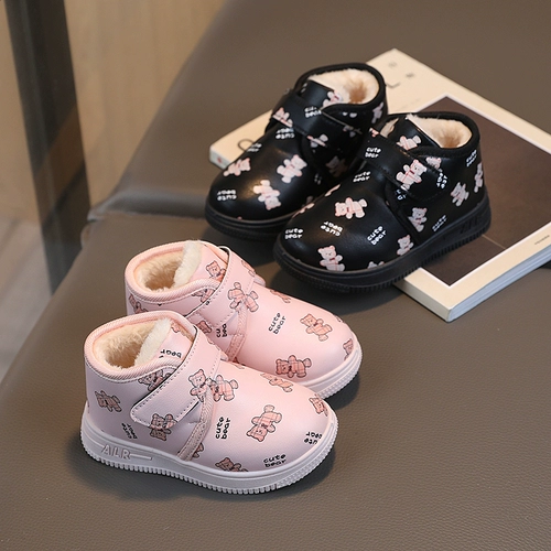 Детские флисовые туфли для мальчиков, детская удерживающая тепло зимняя обувь, коллекция 2023, мягкая подошва