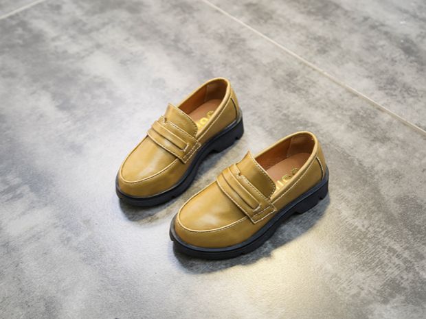 2018春秋季新款黑色男童皮鞋休闲鞋英伦风复