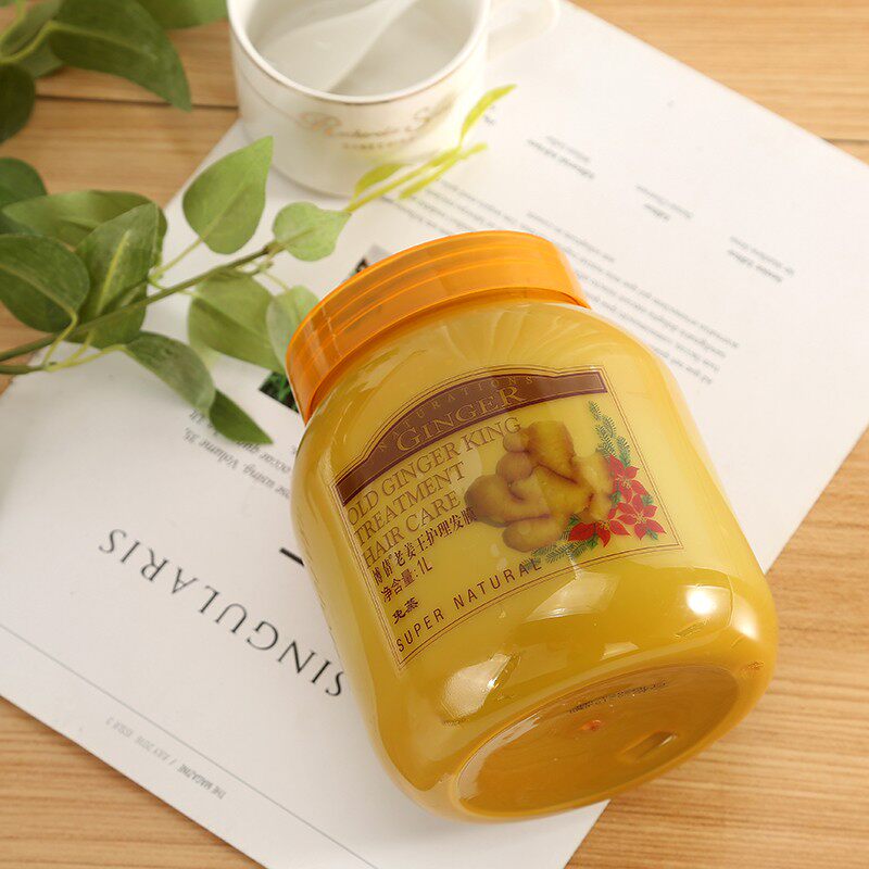 Boqian Ginger Juice Ginger Mud Free Evaporation Film Ginger Therapy Hair Care Old Ginger King Care Soft Gloss Baked Ointment 1000ML