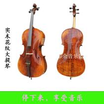 High-end tiger pattern cello-purely handmade solid wood cello for beginners adults and children to practice