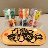 Эластичный детский безвредный аксессуар для волос, детская резинка для волос, не повреждает волосы