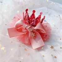 Серебряная розовая заколка для волос