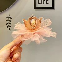 Каштановая розовая трехмерная заколка для волос