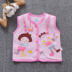 Bé trai mùa thu đôi vest cotton 9 tháng bé vest vest bé đơn mảnh ấm áp mùa xuân áo gile trẻ sơ sinh Áo ghi lê
