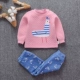 Đàn ông và phụ nữ bé mùa thu đông đồ lót nhiệt đặt cotton 01-2-3 tuổi bé trai quần lót cotton trẻ em mùa xuân - Quần áo lót