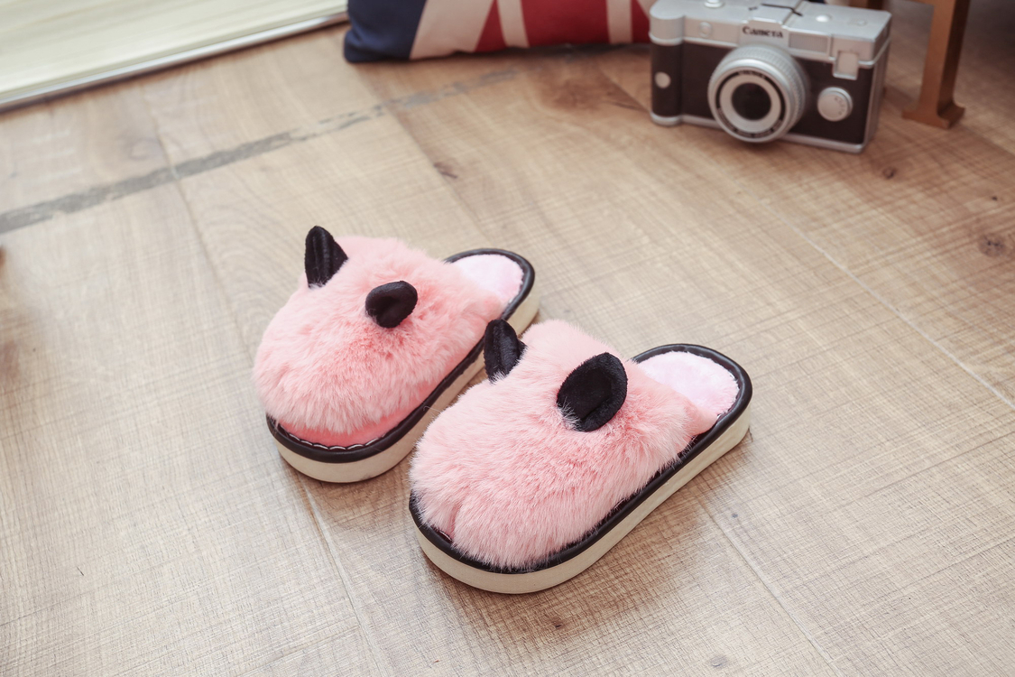 Chaussons enfants en suède pour hiver - semelle caoutchouc - Ref 1011652 Image 13