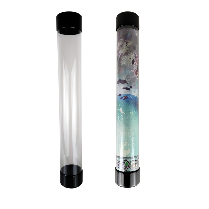 Taiwan imported transparent card pad tube Yu-gi-oh magic wind and cloud card pad barrel playmat card pad barrel