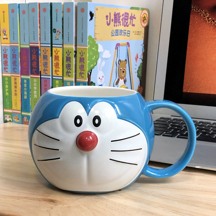 Doraemon robot Cat genuine authorization ceramic cup mug modeling cup 478ML