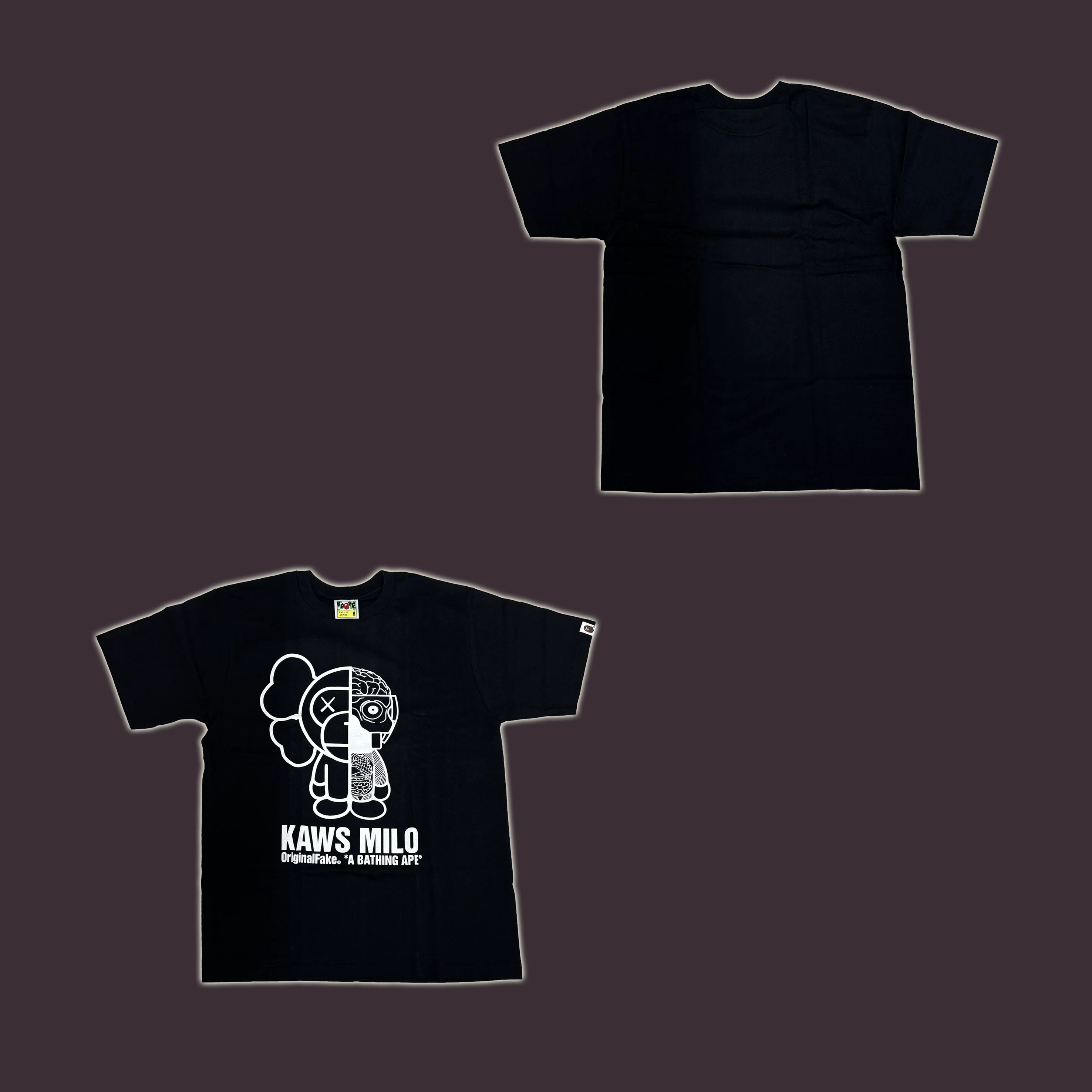 Bape Kaws Originalfake совместная модель футболка бренд новый (коллекция владельца магазина)
