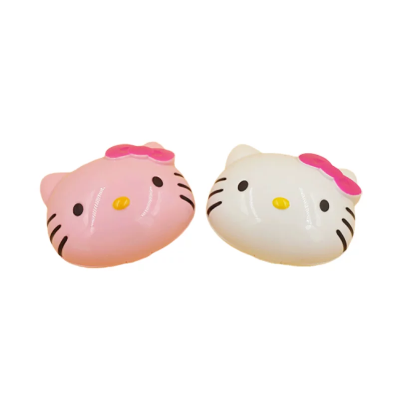 Hello Kitty, милые пластиковые невидимые очки, двойная ручка банка для хранения, линза