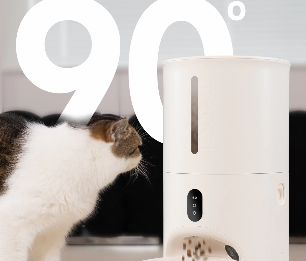 Кормушка с дозатором для кошек и собак meoof觅凹蛋卷自动喂食器猫咪狗狗定时定量自助喂食器摄像头可视