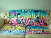 Rick and morty cos Breaking Bad Oversized sweat-absorbing bath towel towel