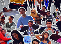 (Owners homemade)Old friends surrounding expression pack large waterproof sticker PVC 50 pieces