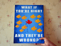 Fargo Ice Blood Storm First Quarter Perimeter Classic Small Fish without frame Painted Decoration 9mm