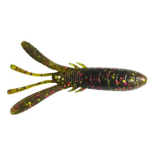 Yoshikawa bass lead-free submersible soft bait shrimp high specific gravity black fish hit black lure soft worm 8.6cm8.3g 5 pieces