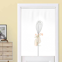 Cake room curtain Cafe fabric door curtain half curtain cartoon curtain finished partition curtain curtain decorative curtain kitchen