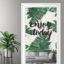 Nordic kitchen curtain restaurant fabric partition curtain home decoration curtain curtain hanging restaurant curtain Japanese half curtain