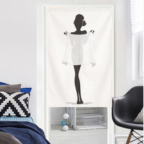 Personality Door Curtain Custom Clothing Shop Dressing Room Dressing Room Fitting Room Printed Fitness Room Fabric Curtain Custom Pattern Partition Advertising