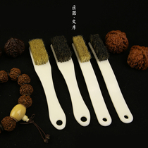 Text Playing Mane Bristles Brushed Walnut Large Gold Just Bodhi Bag Pulp Cleaning Brush Oily Portable Yellow Mane Black Mane Pair Brushed Smith