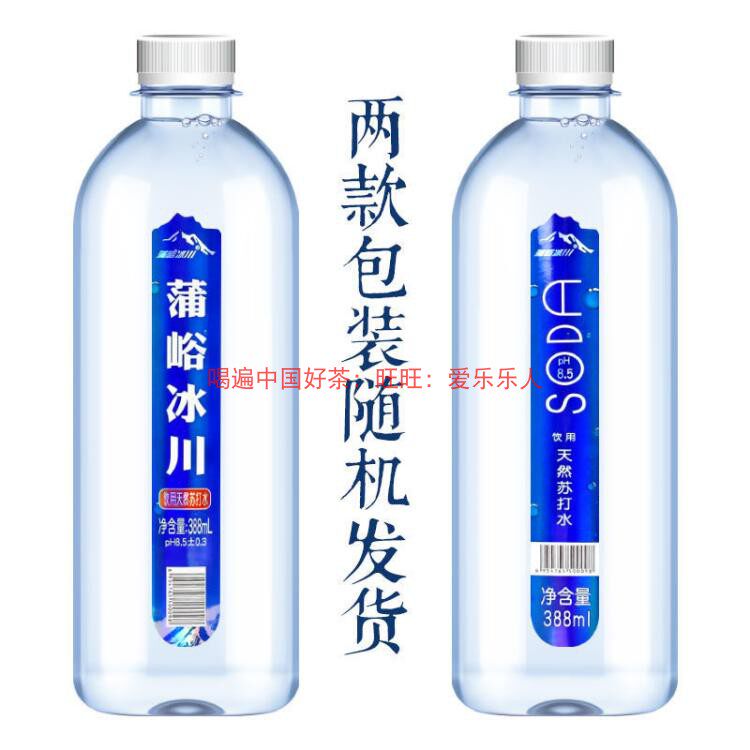 Puyu Glacier Natural Soda Water Bottle 388ml×12 Bottles Box