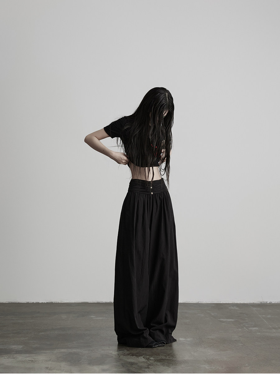 INDULGE Mystic Crinkle Loose Wide-Leg Pants