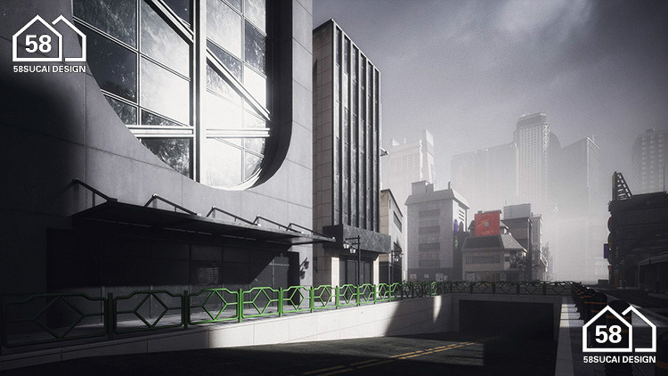 图片[21]-K038新东京建筑城市高楼大厦建筑3d模型 格式c4d/blender/fbx/obj-cg男孩