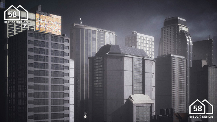图片[11]-K038新东京建筑城市高楼大厦建筑3d模型 格式c4d/blender/fbx/obj-cg男孩