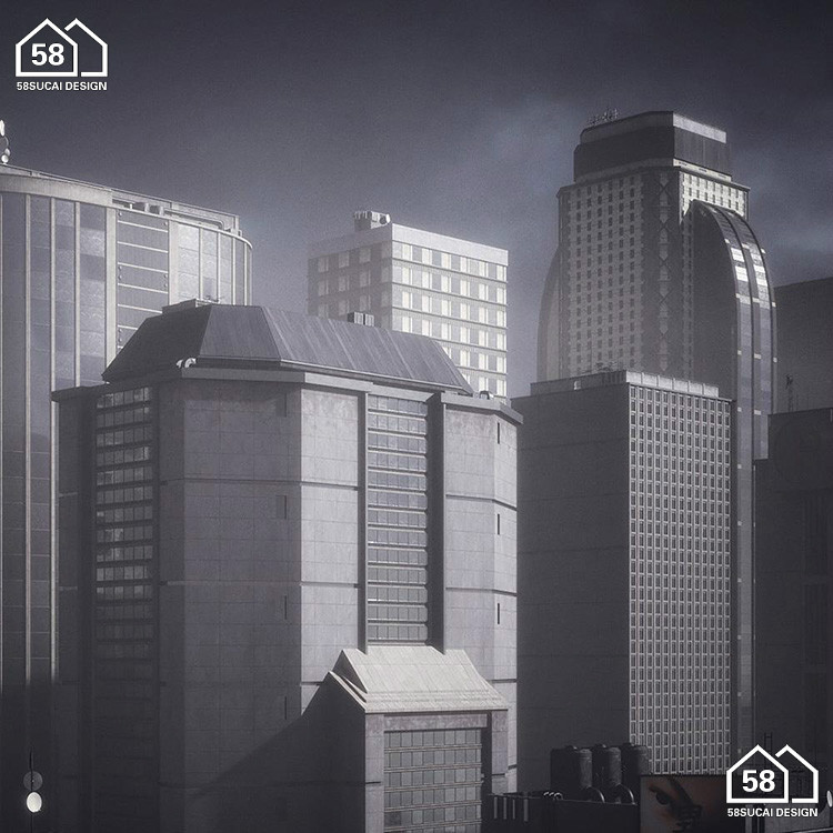 图片[7]-K038新东京建筑城市高楼大厦建筑3d模型 格式c4d/blender/fbx/obj-cg男孩