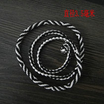 Zaki Temple Handmade Weaving Nine Eyes Unquencher Rope Men And Women Necklaces Rough 3 5mm