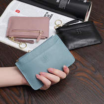 2021 new leather short small wallet womens simple zipper coin wallet fashion mini coin ultra-thin wallet