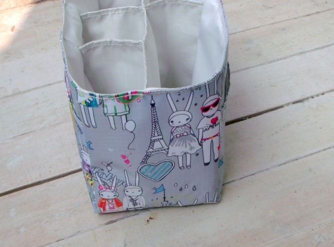 Túi nhẹ bên trong, phong cách vẽ tay Mummy bag liner, khoang đựng đồ mới, 24 * 14